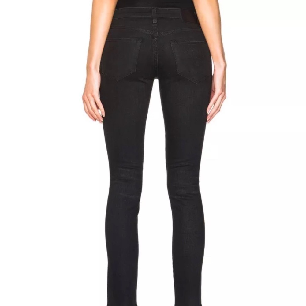 R13 Denim Black Waxed Alison Crop Skinny Jean NWOT